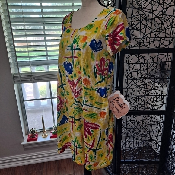 Xtreme Island Designs Hawaii Size Small Yellow Dress Corset back Detail - Picture 2 of 11